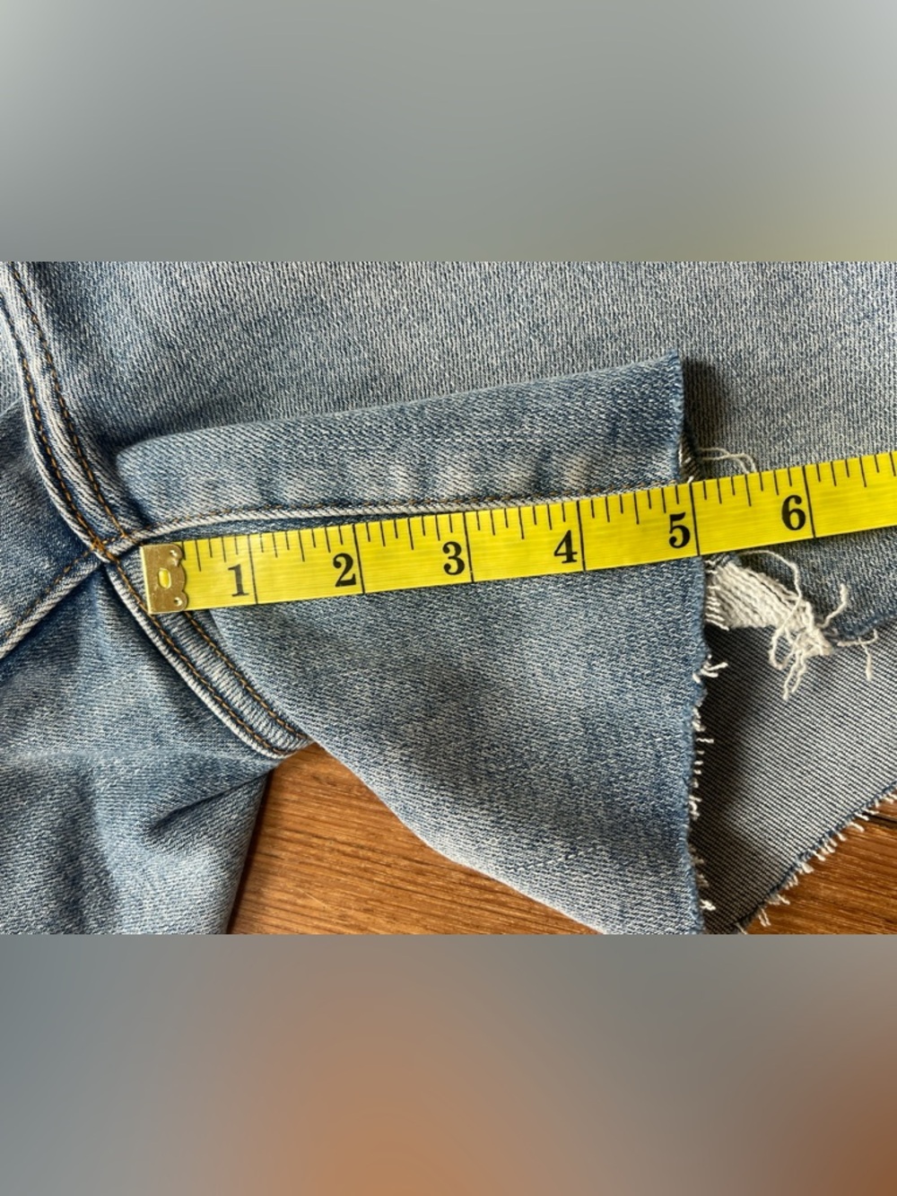 Judy Blue Plus Sz 2XL Serape Patch Distressed Denim Shorts Mid Rise Raw Hem NWT - Picture 9 of 14